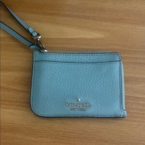 Kate Spade Light Blue Leather Pouch